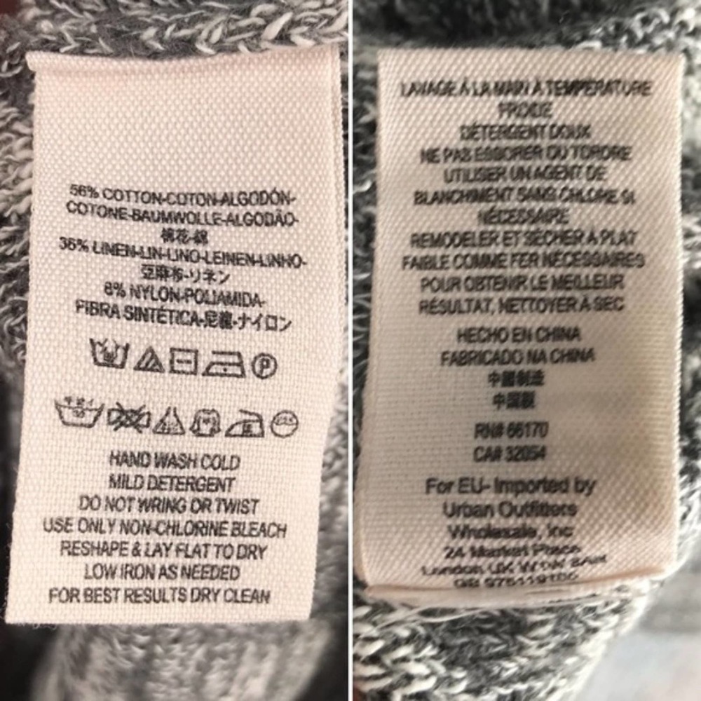 Free People Gotham Wrap Cross Over Linen Knit Top - Picture 8 of 8